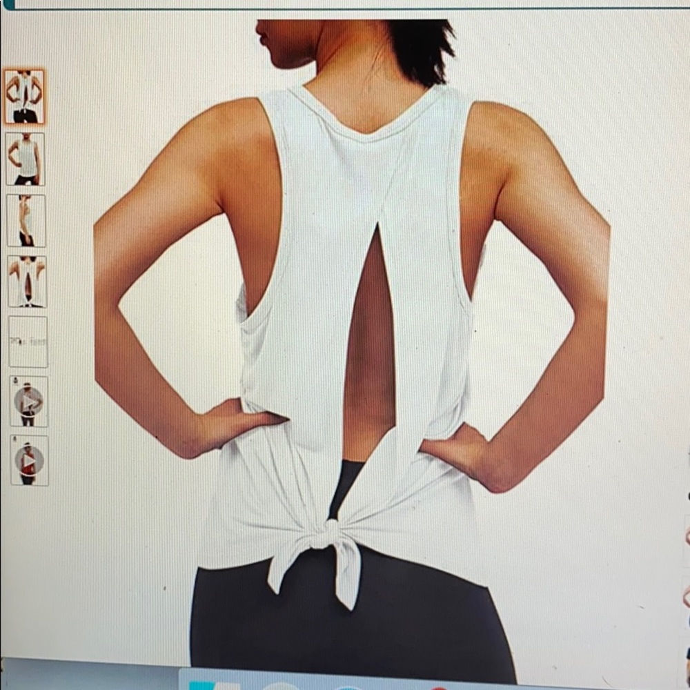 Mippo open back workout top